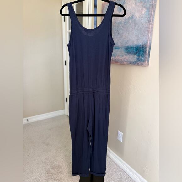 Michael Stars Theo Tank Jumpsuit Romper Cotton Modal in Navy Women’s small - Picture 5 of 5